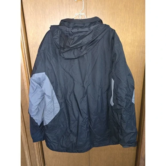 COLUMBIA Eager Air Interchange Jacket sz XLarge Black Snow Cold Weather